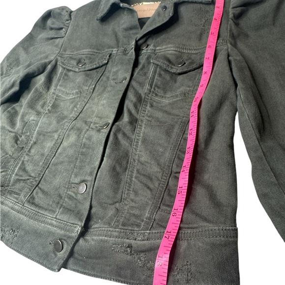 RETROFETE Ada Denim Jacket Army Green Size S - Picture 8 of 10